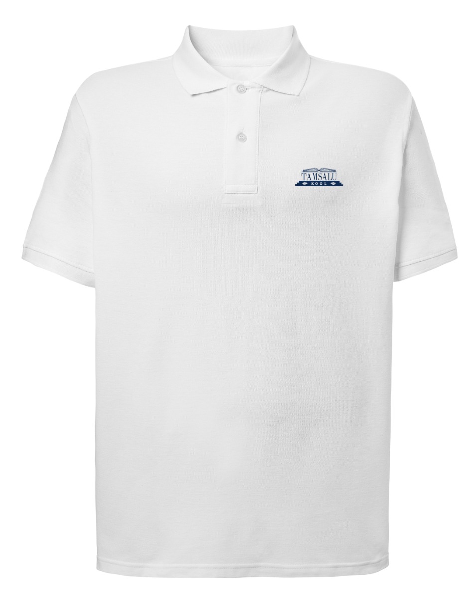 Unisex polosärk, valge suurus XS - Lõpumüük